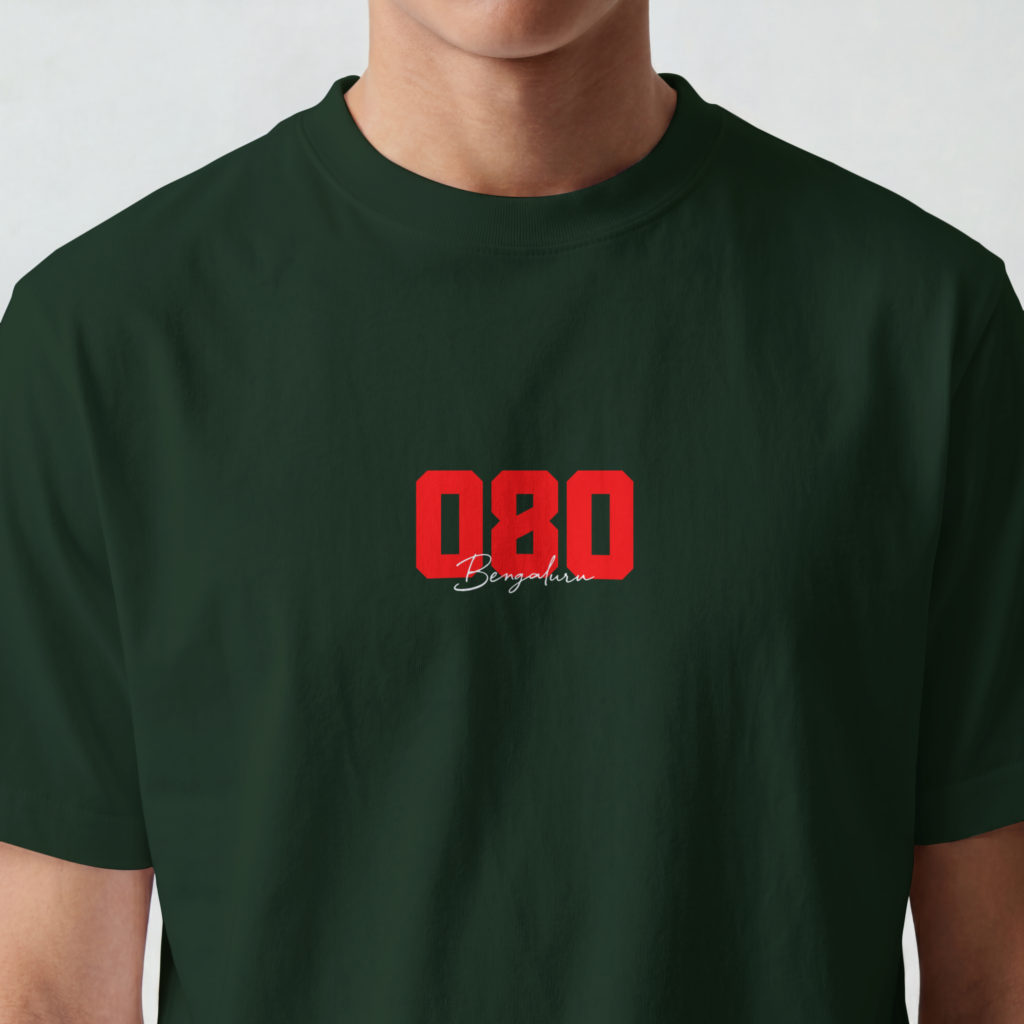 080 Bengaluru Men Classic Crew TShirt