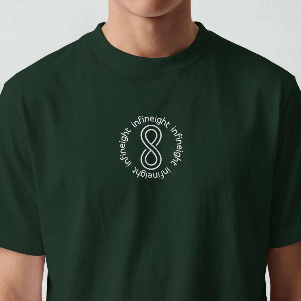 AURAON Infineight bottle green crew t-shirt