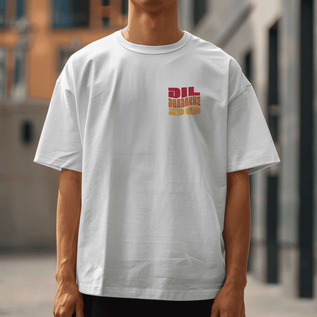 AURAON Dil Dhadakne Do white oversized t-shirt