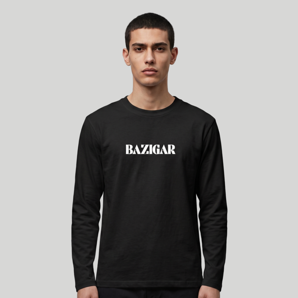 AURAON Bazigar black full sleeve t-shirt