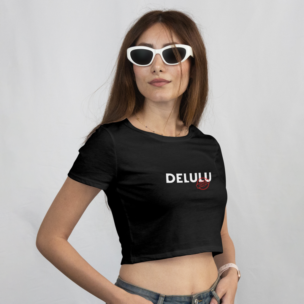 Certified Delulu Women Crop Top