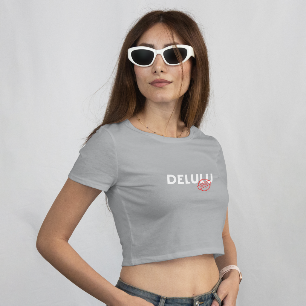 Certified Delulu Women Crop Top