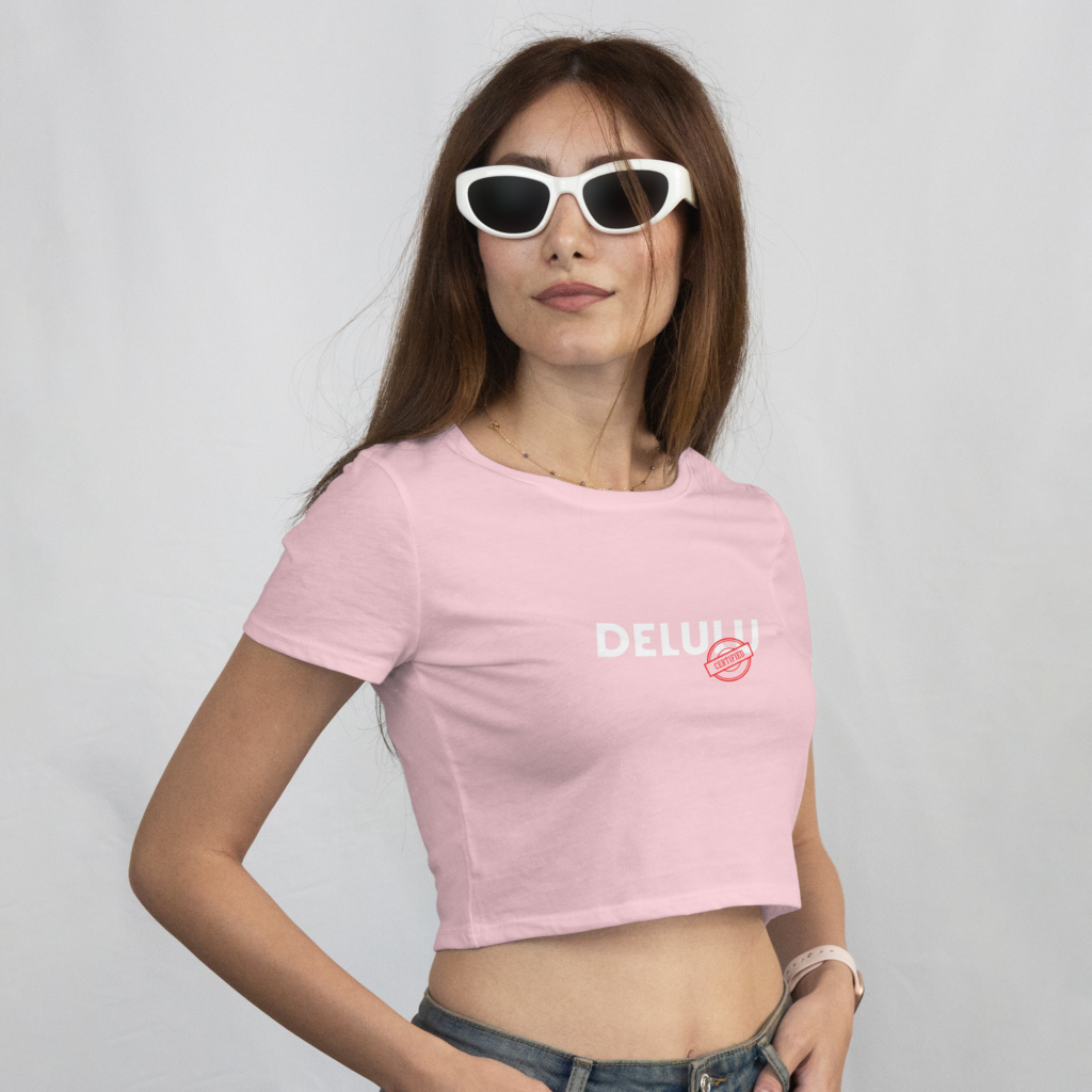 Certified Delulu Women Crop Top