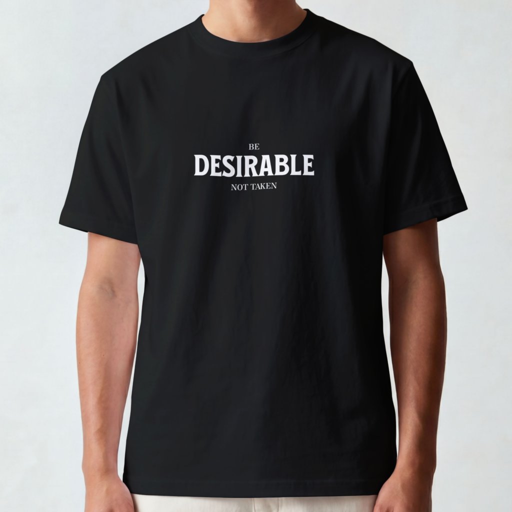 Be Desirable Men Classic Crew TShirt