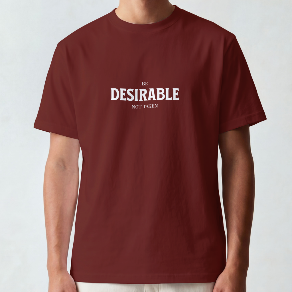 Be Desirable Men Classic Crew TShirt