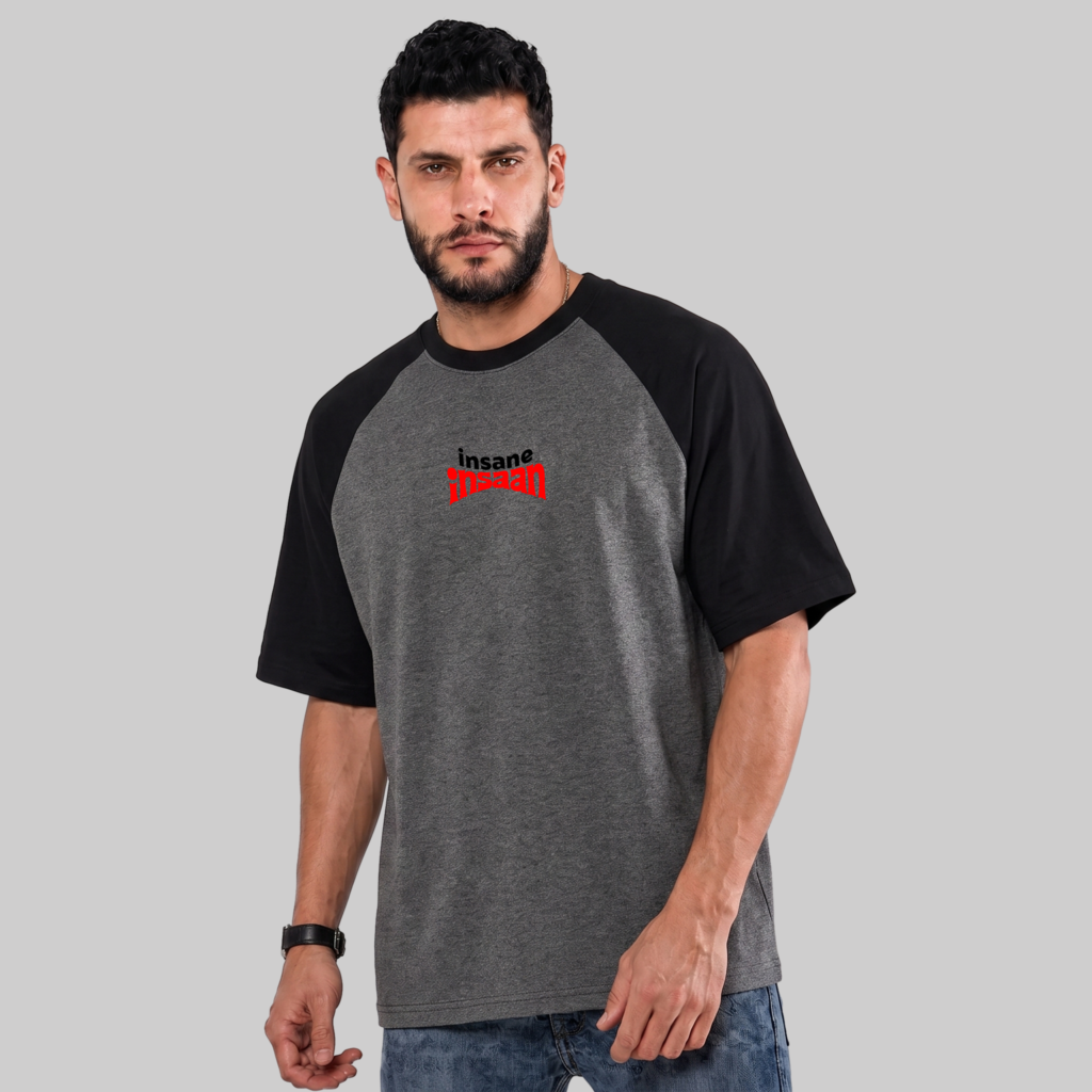 Insane Insaan Men Oversized Raglan TShirt