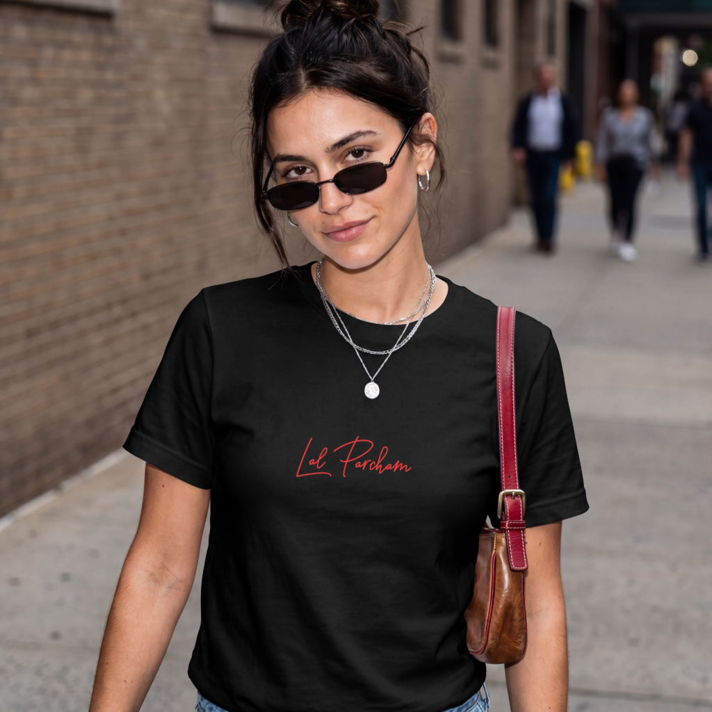 Red Flag Women Cotton Stretch TShirt