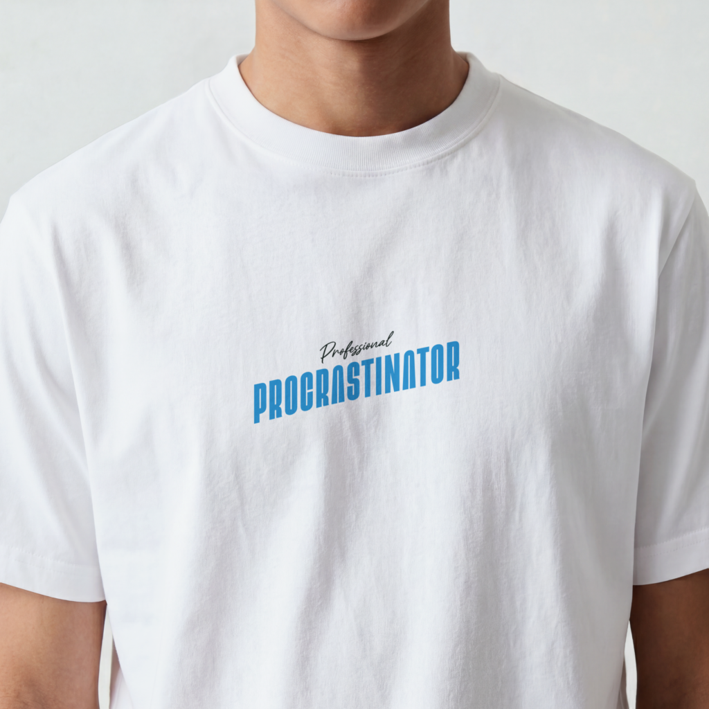 Professional Procrastinator Men Oversized Classic TShirt