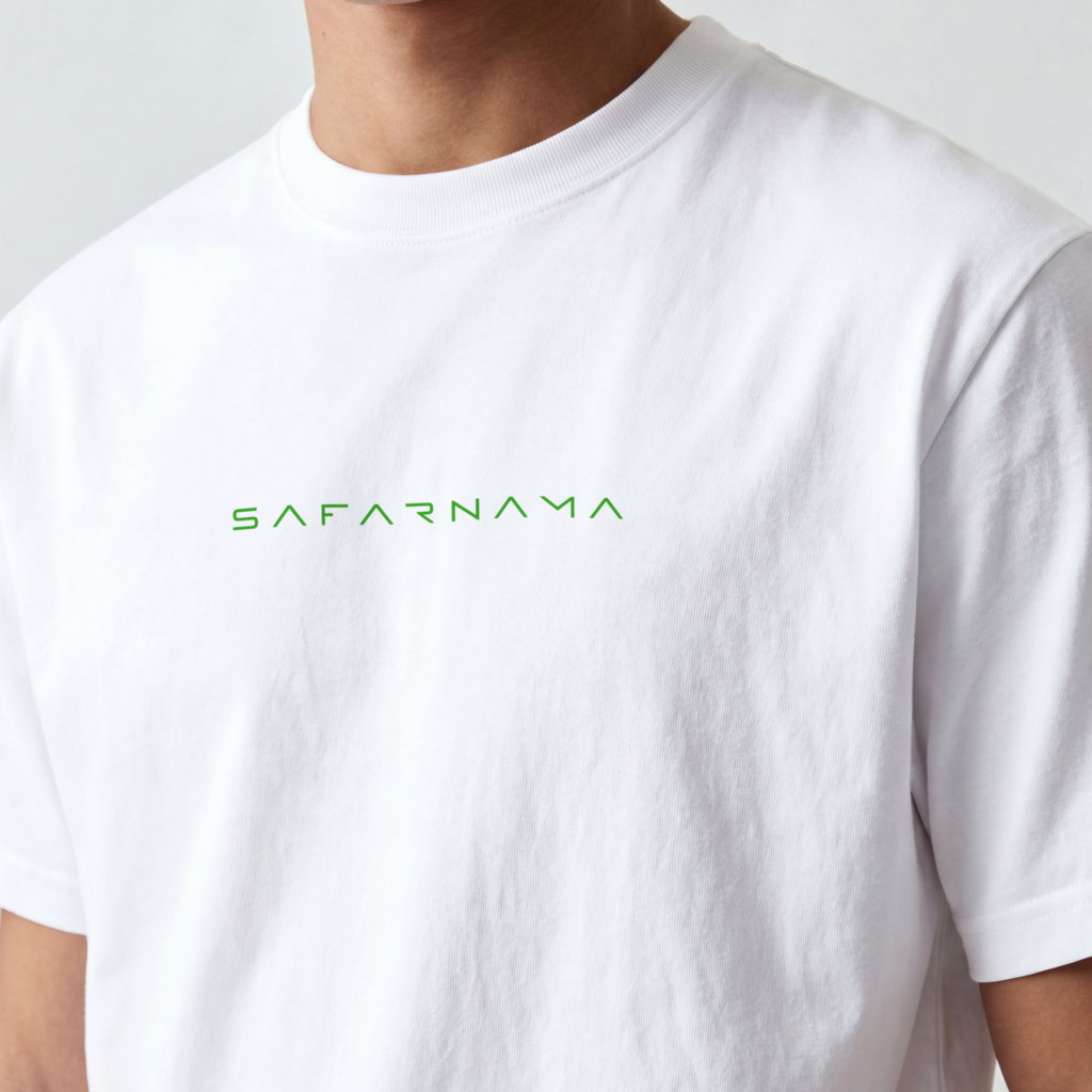 AURAON Safarnama white crew t-shirt