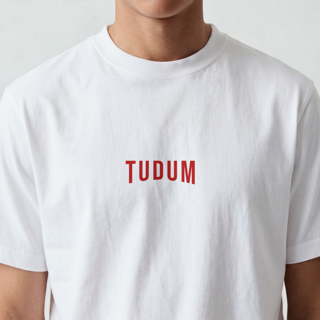 AURAON Tudum white crew t-shirt