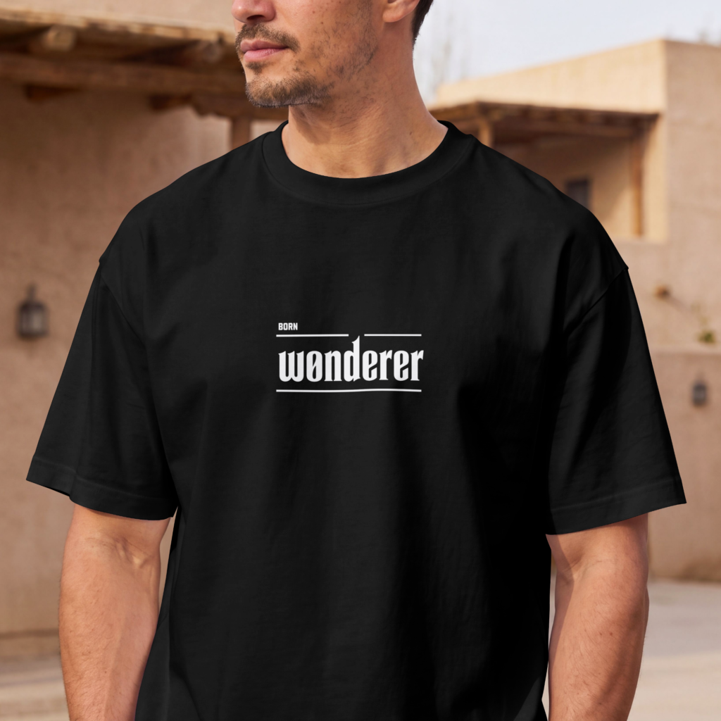 Born Wonderer Men Oversized Classic TShirt