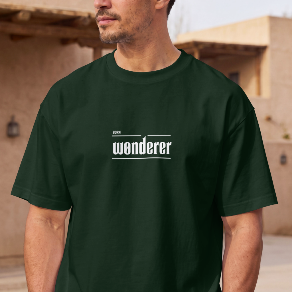 Born Wonderer Men Oversized Classic TShirt