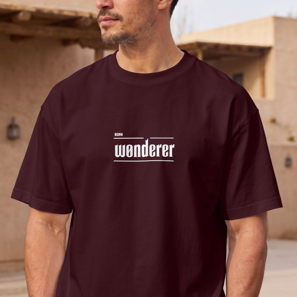 Born Wonderer Men Oversized Classic TShirt