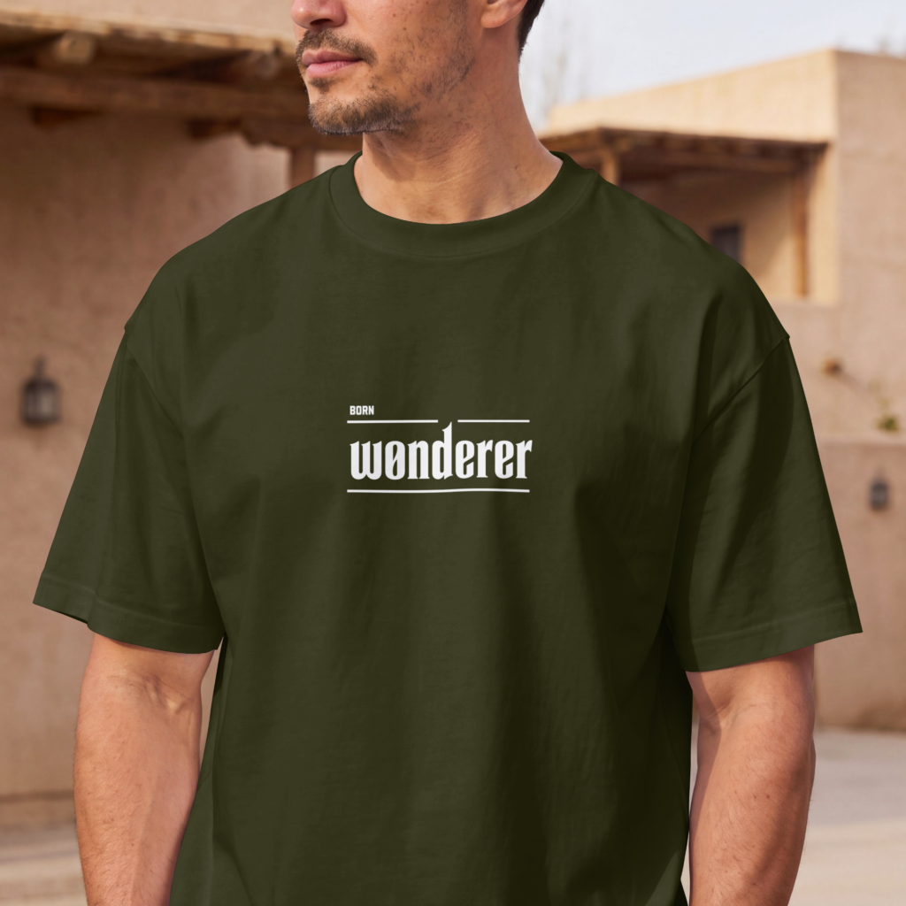 Born Wonderer Men Oversized Classic TShirt