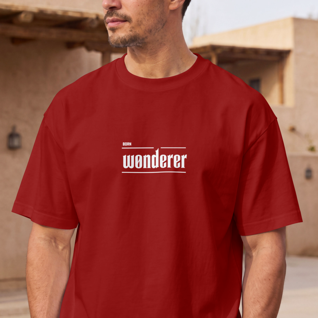 Born Wonderer Men Oversized Classic TShirt